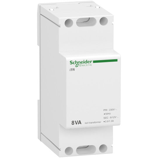 Schneider Electric Acti 9 Acti9 modular bell transfomer iTR - 230 V 50..60 Hz - output 8..12 V - 8 VA - A9A15216