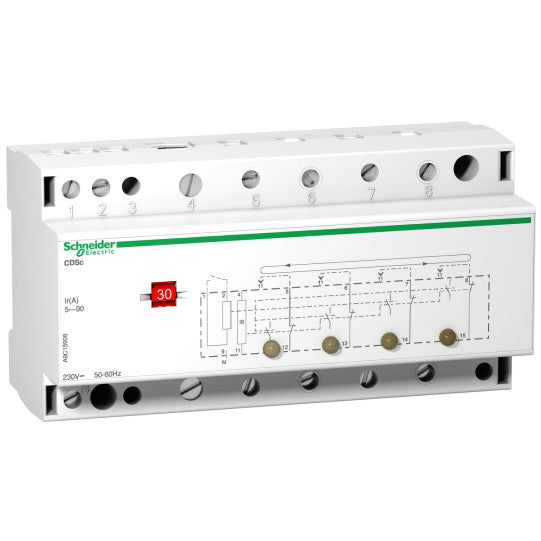 Schneider Electric Acti 9 CDSc - single phase load-shedding contactor - 4 channels - A9C15906