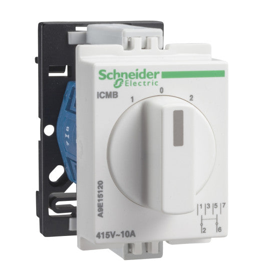 Schneider Electric Acti 9 2 pole switch iCMB 10 A 10A 2P U 415V CA - A9E15120