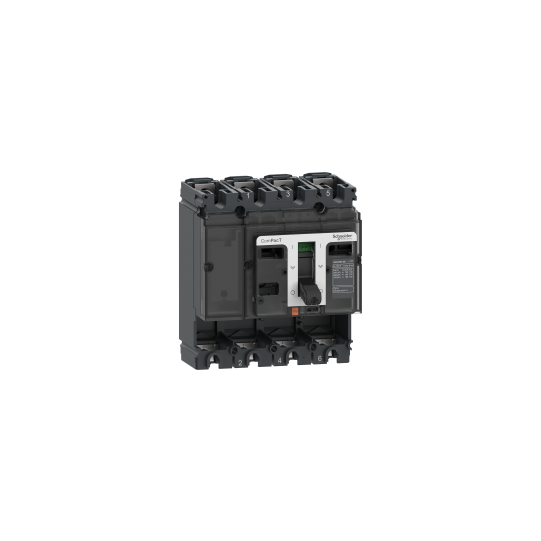 Schneider Electric ComPacT nouvelle génération circuit breaker basic frame, ComPacT NSX100F DC, 36 kA at 750 VDC, 100 A, without trip unit, 4 poles - C10F4D