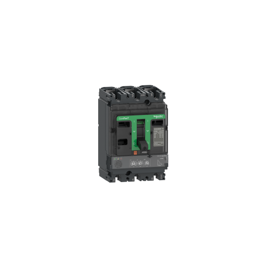 Schneider Electric ComPacT nouvelle génération circuit breaker ComPacT NSX250R, 200 kA at 415 VAC, MicroLogic 2.2 trip unit 100 A, 3 poles 3d - C25R32D100