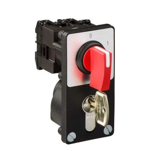 Schneider Electric SCHNEIDER cam start selector switch - 1-pole - 60 °- 12 A - front mounting - red handle - K1D032RZ2