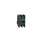 Schneider Electric TeSys Auxiliary contact block, TeSys D, 1NO + 1NC, front mounting, lugs-ring terminals - LADN116