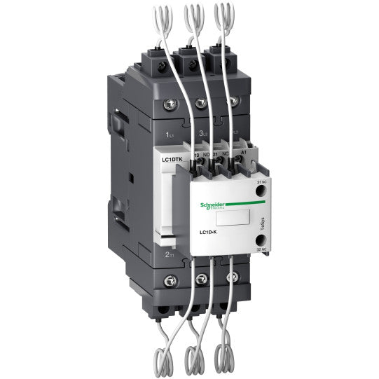 Schneider Electric TeSys Capacitor contactor, TeSys D, 40 kVAR at 400 V/50 Hz, coil 230 V AC 50/60 Hz - LC1DTKP7