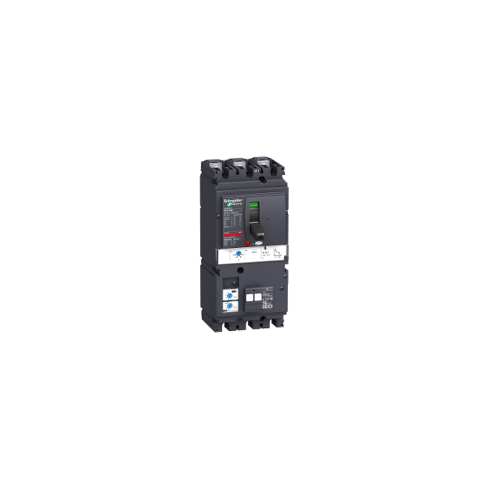 Schneider Electric Compact circuit breaker VigiComPact NSX100B, 25 kA at 415 VAC, TM-D trip unit 100 A, add-on Vigi MH module, 3P 3d - LV429660
