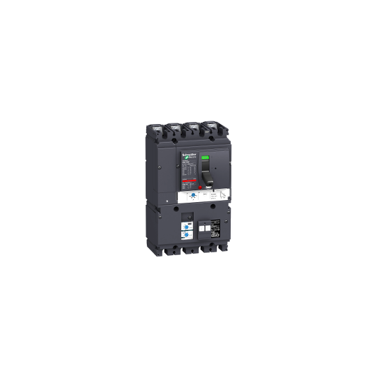 Schneider Electric Compact circuit breaker VigiComPact NSX100B, 25 kA at 415 VAC, TM-D trip unit 63 A, add-on Vigi MH module, 4P 4d - LV429962