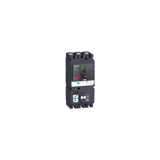 Schneider Electric Compact circuit breaker VigiComPact NSX160B, 25 kA at 415 VAC, TM-D trip unit 160 A, add-on Vigi MH module, 3P 3d - LV430340