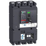 Schneider Electric Compact circuit breaker VigiComPact NSX160B, 25 kA at 415 VAC, TM-D trip unit 160 A, add-on Vigi MH module, 4P 4d - LV430360