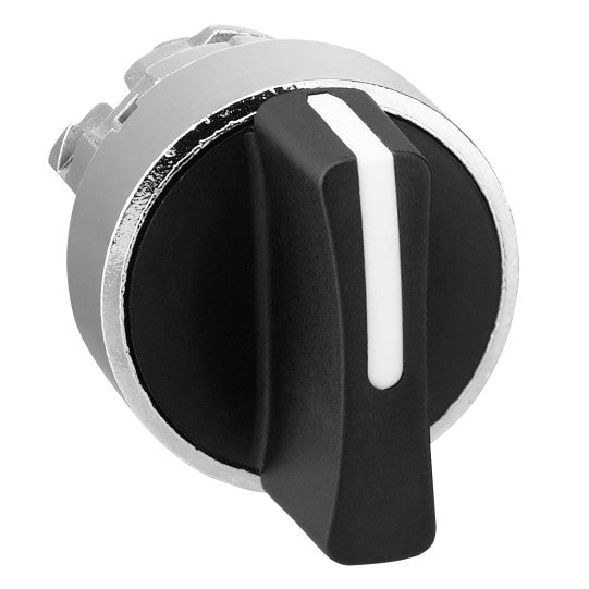 Schneider Electric SCHNEIDER black selector switch head Ø22 3-position spring return - ZB4BD8