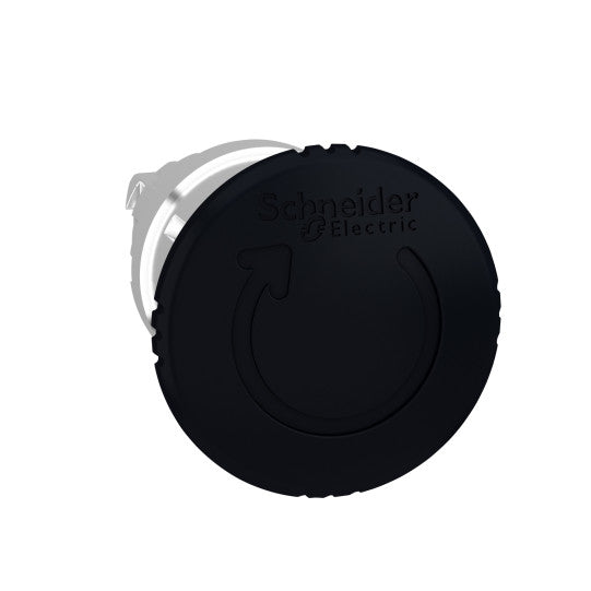 Schneider Electric SCHNEIDER black Ø40 mushroom pushbutton head Ø22 latching turn release - ZB4BS52