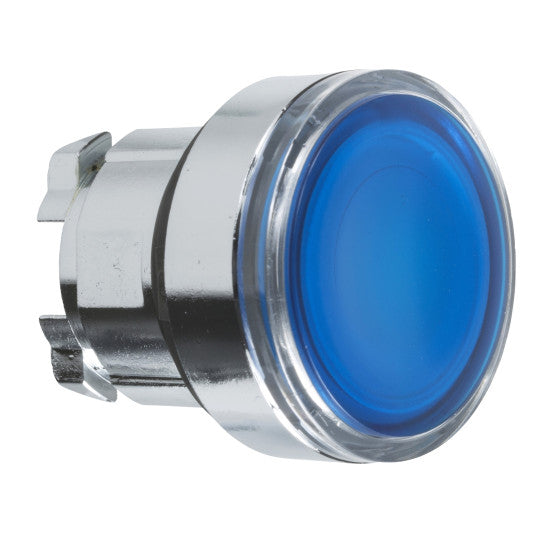 Schneider Electric SCHNEIDER blue flush illuminated pushbutton head Ø22 spring return for integral LED - ZB4BW363