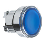 Schneider Electric SCHNEIDER blue flush illuminated pushbutton head Ø22 spring return for integral LED - ZB4BW363