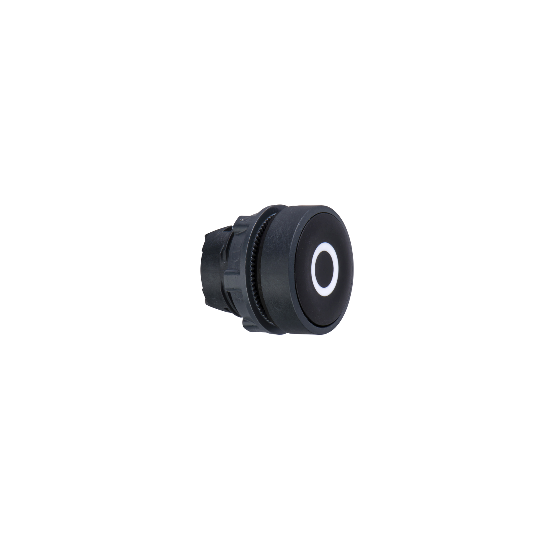 Schneider Electric SCHNEIDER black flush pushbutton head Ø22 spring return "O" - ZB5AA232