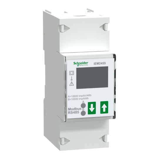 Schneider Electric Acti 9 A9MEM2455 - Modular single phase power meter iEM2455 - 230V - 100A with communication Modbus