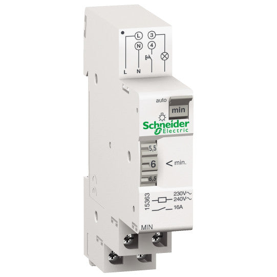 Schneider Electric Acti 9 Acti 9 - MIN - electromechanical timer - adjustable from 1 to 7 minutes - 15363