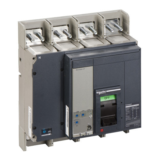 Schneider Electric Compact circuit breaker ComPact NS800N, 50 kA at 415 VAC, Micrologic 2.0 trip unit, 800 A, fixed, 4 poles 4d - 33469