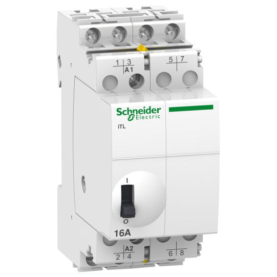 Schneider Electric Acti 9 impulse relay iTL - 4P - 4 NO - 16A - coil 110 VDC - 230...240 VAC 50/60Hz - A9C30814