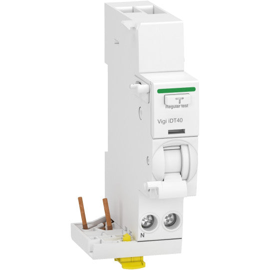 Schneider Electric Acti9 Acti9 Vigi iDT40 - add-on RCD - 1P+N - 40A - 30mA - type AC - A9Y62640