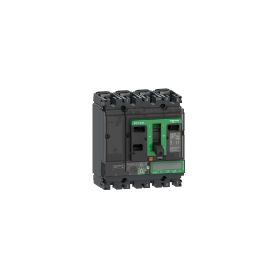 Schneider Electric ComPacT nouvelle génération Circuit breaker, ComPacT NSX100B, 25kA/415VAC, 4 poles, MicroLogic Vigi 7.2E trip unit 100A - C10B47E100