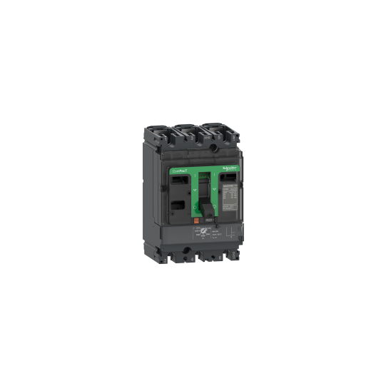Schneider Electric ComPacT nouvelle génération circuit breaker ComPacT NSX100R, 200 kA at 415 VAC, MA trip unit 100 A, 3 poles 3d - C10R3MA100