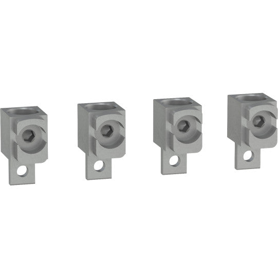Schneider Electric Compact aluminium bare cable connectors, ComPact NSX, for 1 cable 120 mm² to 240 mm², 250 A, set of 4 parts - LV429245