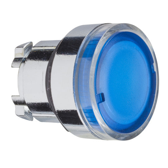 Schneider Electric SCHNEIDER blue flush illuminated pushbutton head Ø22 spring return for BA9s bulb - ZB4BW36