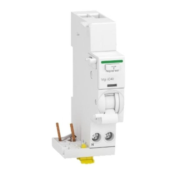 Schneider Electric Acti9 Acti9 iDT40 module diff Vigi départ iDT40 1P+N 40A 30mA type AC - A9Y82640