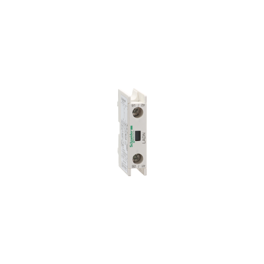 Schneider Electric TeSys Auxiliary contact block, TeSys D, 1NC, front mounting, screw clamp terminals - LADN01