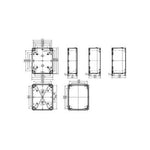 Schneider Electric Thalassa ABS box IP66 IK07 RAL7035 Int.H225W175D100 Ext.H241W191D128 Opaque cover H20 - NSYTBS241910