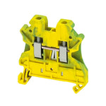 Schneider Electric SCHNEIDER 2-way grounding block, screw connection, Green/Yellow - NSYTRV22PE