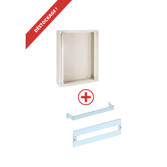 Schneider Electric SCHNEIDER 6-module enclosure equipped with rails and faceplates