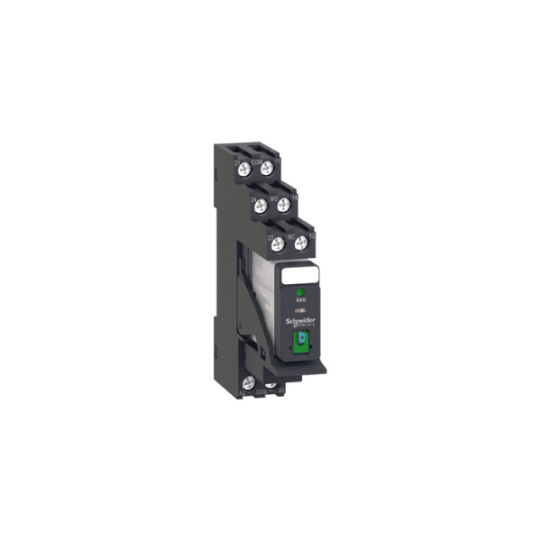 Schneider Electric SCHNEIDER Zelio Relay RXG - relais embroc monté sur embase - test + DEL - 2OF 5A - 24VDC
